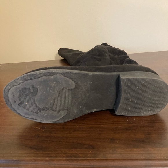 Wide-Calf Knee High Suede Boots - Picture 6 of 6